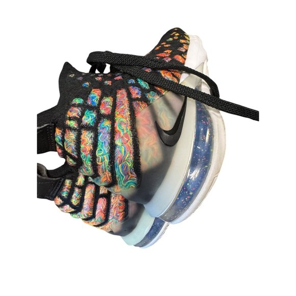 Nike Lebron 17 Multicolor Gradient Knit Basketball Shoes US‎ 5.5Y - Picture 13 of 16